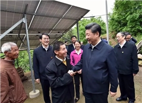 【重磅】習(xí)近平考察安徽金寨光伏扶貧項目 【重磅】習(xí)近平考察安徽金寨光伏扶貧項目